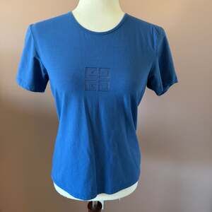 Givenchy Vintage Vision 4G Logo Embroidered Short Sleeve T-Shirt